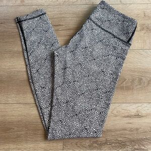 Lululemon Wunder Under Pant Plush Petal Deep Coal Ghost size 6